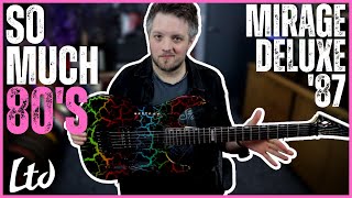Video thumbnail for I Love This Superstrat - ESP LTD Mirage Deluxe 87 Rainbow Crackle by Leigh Fuge