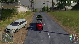 TRANSPORTING PALLETS FROM CEMENT FACTORY TO THE DAM | Farming Simulator 19 Day 135