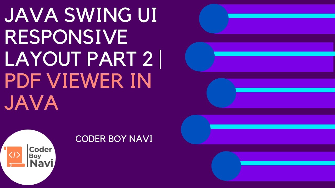 Java Swing UI Responsive Layout Part 2 | Pdf Viewer in Java || Coder Boy Navi