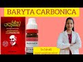 Baryta Carbonica Homeopathicmedicine Allen S Keynotes Materia Medica In Hindi Easy Explanation