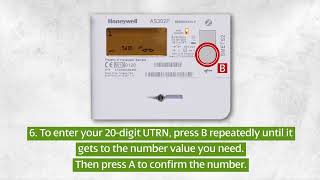 Using your UTRN to top-up the HONEYWELL AS302P (Electric)