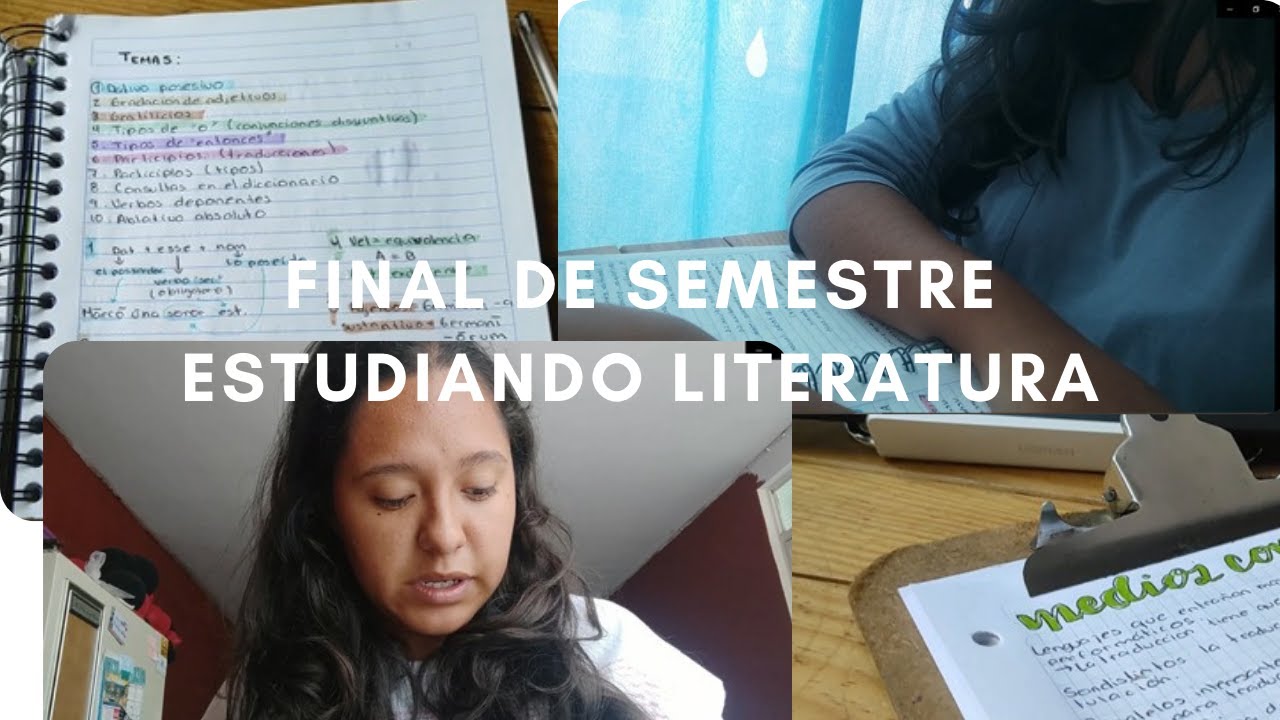 Ultima semana del semestre en Literatura| Cuarto semestre| Joeline Tafolla