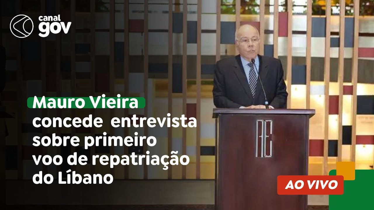 🔴 Ministro das Relações Exteriores, Mauro Vieira, concede entrevista coletiva