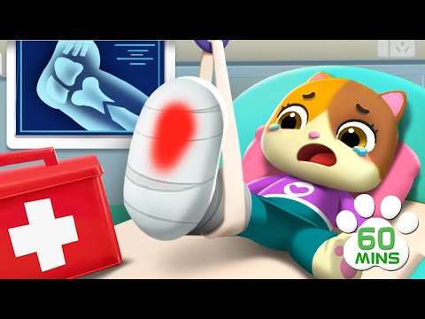 🐱 Show da Família Gato - Bebê Mimi Fez um Dodói | 1 Hora de Compilações Engraçados | Canções Infant