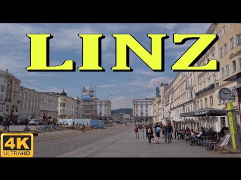 Walking in Linz Austria : Linz Hauptplatz || Ultra hD 4K 60fps ||