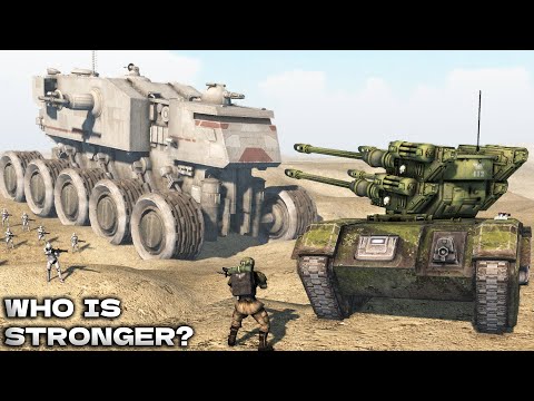 Warhammer 40,000 vs Star Wars - Imperial Guard vs Clone Troopers - Men of War: Assault Squad 2