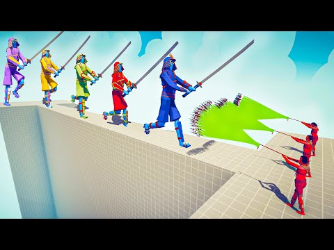 SAMURAI GIANT COLOR PACK vs 3x EVERY GOD - Totally Accurate Battle Simulator