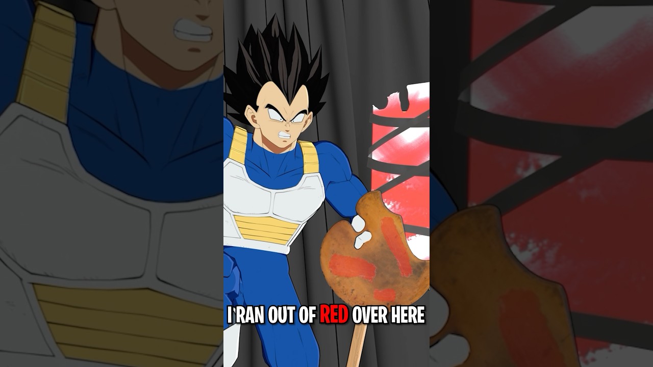 Witness Saiyans' Astonishing Painting Skills in Action 🎨 #dbs #princevegeta