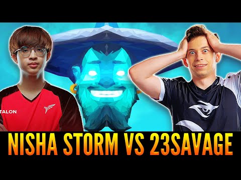 NISHA Crazy 55 Min Game With Storm Spirit vs 23SAVAGE Razor | Aghanim +Refresher Build | Patch 7.31d