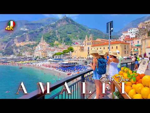AMALFI  ITALY 🇮🇹 SPECTACULAR Walking Tour 4K Amalfi Coast Prices and Shopping in the Town