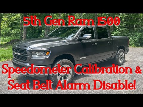2023 Ram Speedometer Calibration & Seat Belt Alarm Disable