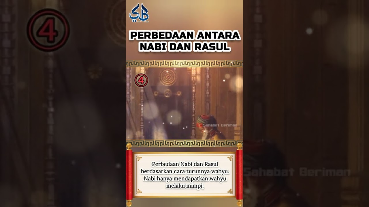 PERBEDAAN NABI DAN RASUL