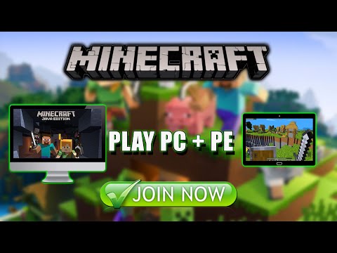 How To Play MCPE With MCPC Together (NEW) || MINECRAFT MULTIPLAYER !!
