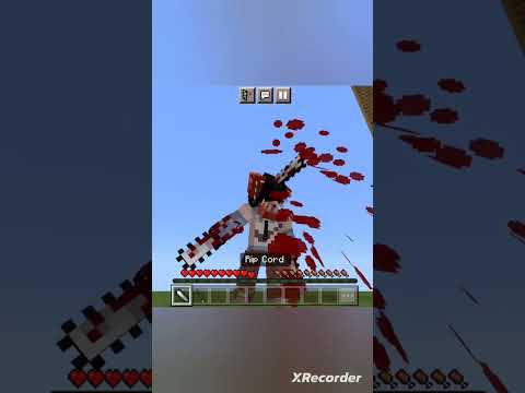 I became chainsaw man #minecraft #subscribe #like