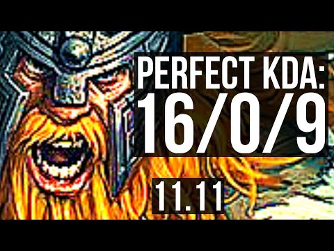 OLAF vs UDYR (JUNGLE) | 16/0/9, Legendary, Rank 11 Olaf | NA Challenger | v11.11