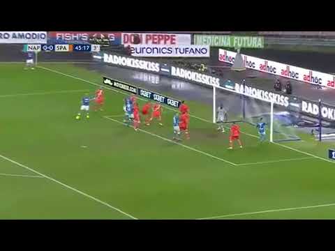napoli vs spal 21/12/18 1-0 goal HD