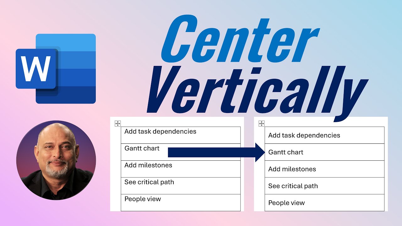 Fix Vertical Centering in Word Tables Efficiency365 Tips