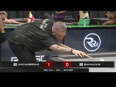Ultimate Pool Morocco  UPA Event - CRAIG WADDINGHAM VS BRIAN HALCROW -  RACE TO 8