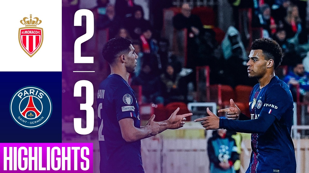 AS Monaco vs Paris Saint Germain Highlights
