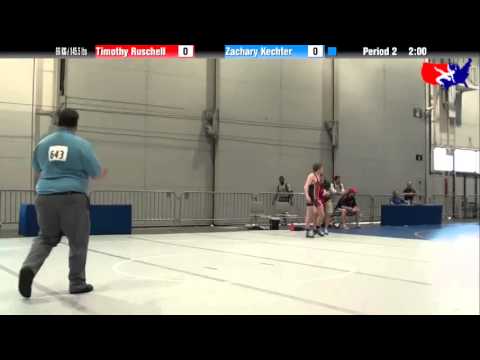 Timothy Ruschell vs. Zachary Kechter at 2013 Junior Nationals - FILA - FS
