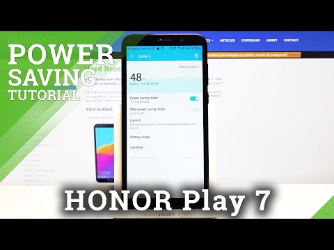 Power Saving Mode on HUAWEI Honor Play 7 – Save Battery