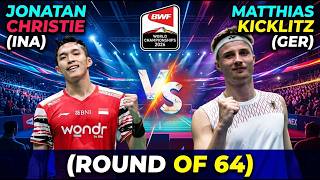 Download lagu JONATAN CHRISTIE MASTERCLASS! 🔥 Jonatan Christie vsMatthias Kicklitz | BWF World Championships 20206 mp3