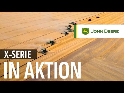Einsatz einer Flotte von Mähdreschern der X-Serie von JOHN DEERE