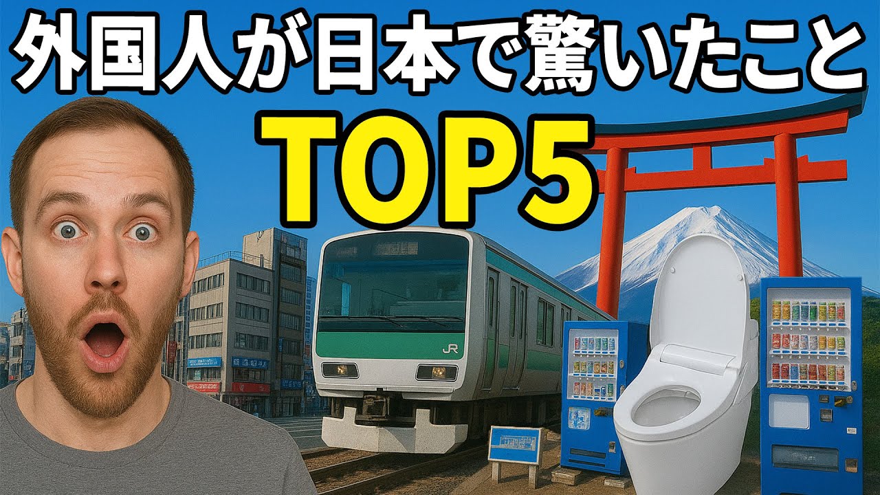 外国人が日本で驚いたことTOP5