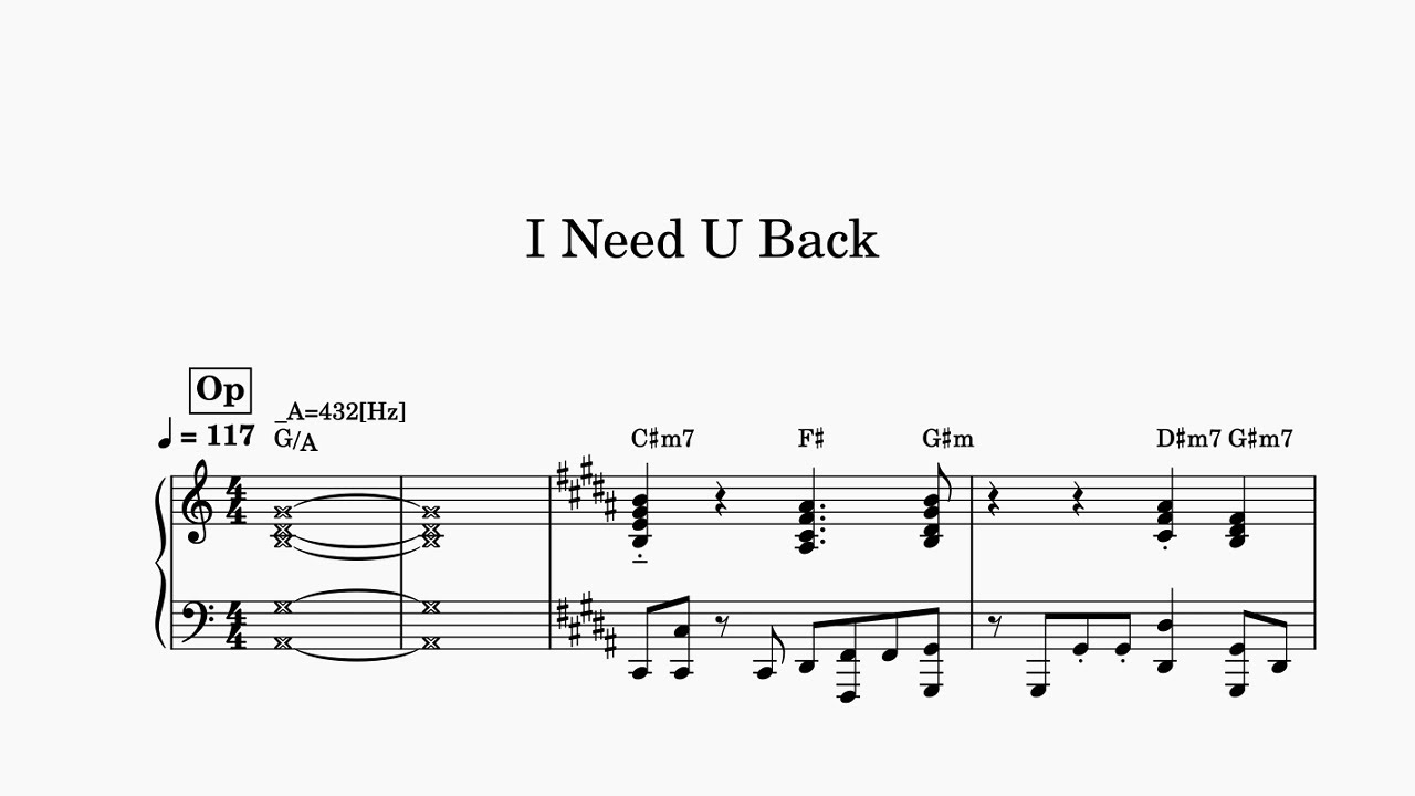 I Need U Back / 藤井風