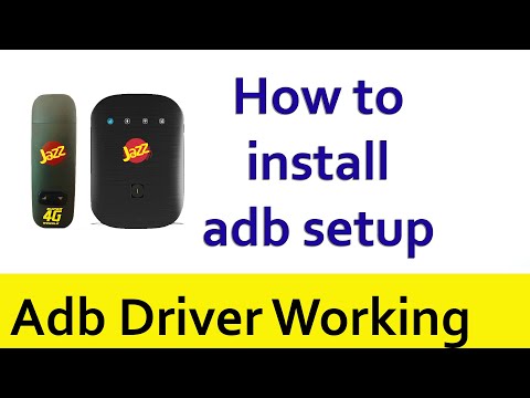 How to install adb driver for jazz 4g wingle internet device unlock