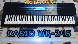 Video thumbnail for CASIO WK-245 Sound test THAILAND by Nes Awesome