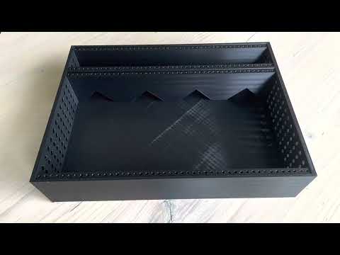 3D printed 46HP 4U Eurorack case