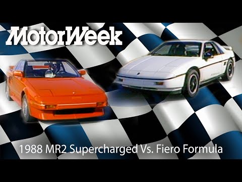 1988 Toyota MR2 Supercharged vs  Pontiac Fiero Formula | Retro Review