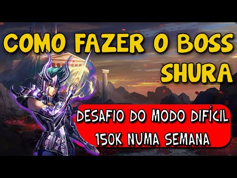COMO FAZER O BOSS SHURA NO DIFÍCIL - OS 12 TEMPLOS DE HADES - SAINT SEIYA AWAKENING