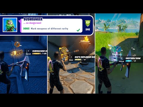 Mark Weapons of Different Rarity (7) - Fortnite Challenges Week 7