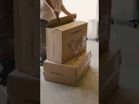 Unboxing the durable and ultra lightweight Proxis luggage collection #samsonite #luggage #travel