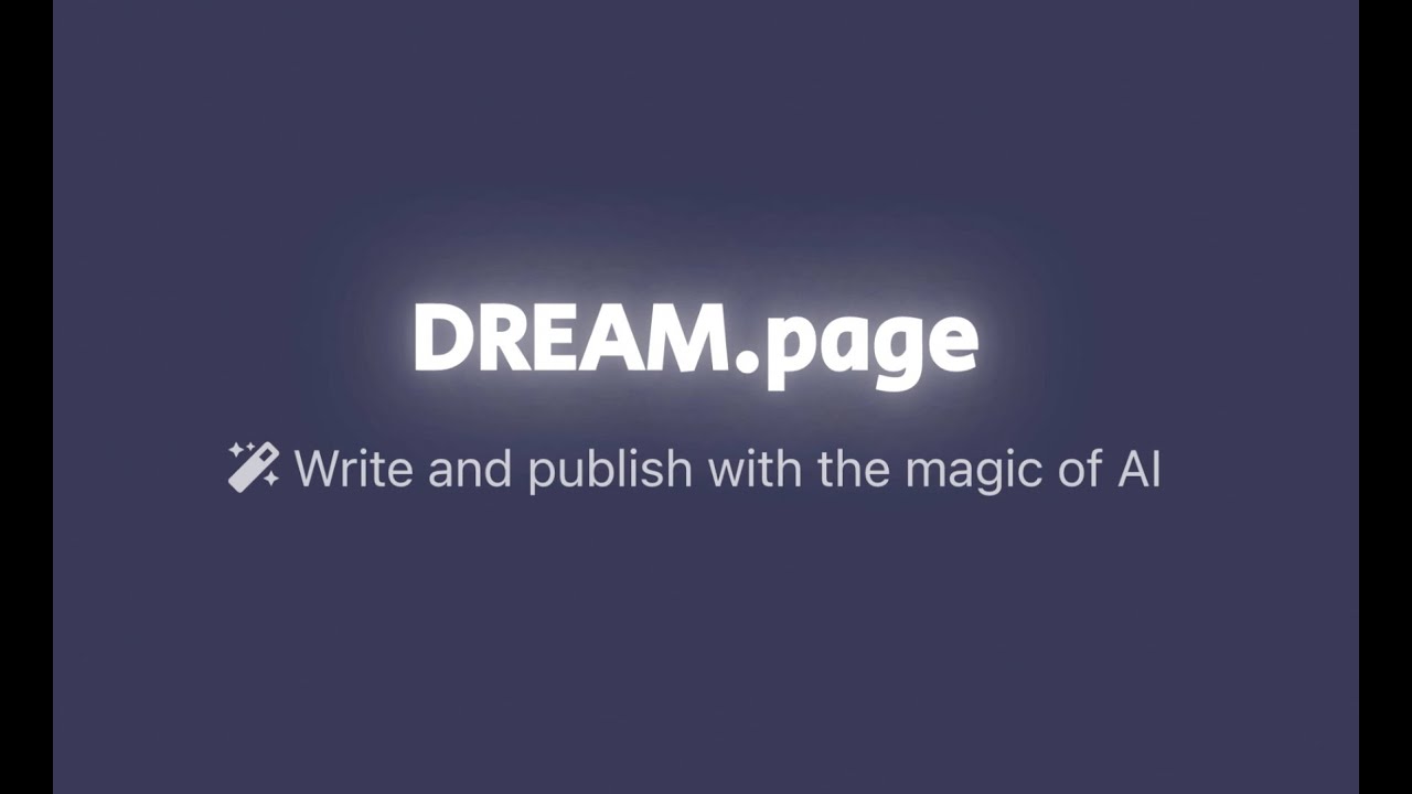 Announcing DREAM.page (https://dream.page)