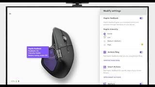 Logitech How to adjust Haptic feedback settings of MX Master 4