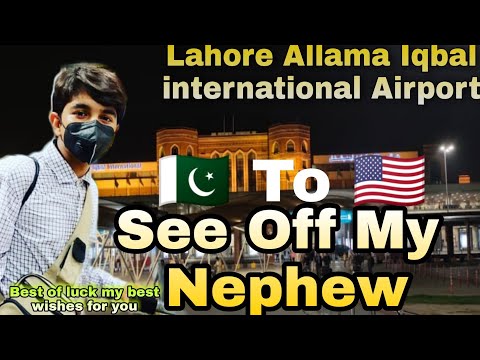 Vlog No 22 | See off my nephew Flight Pakistan  to USA  |By #Hamza V logs