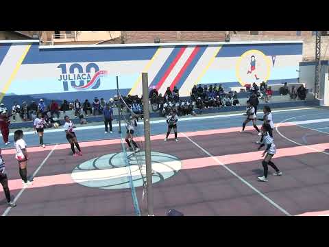 San Antonio Putina Vs Melgar Voley 1er set Juegos Deportivos Regionales Puno Gobierno Regional Puno