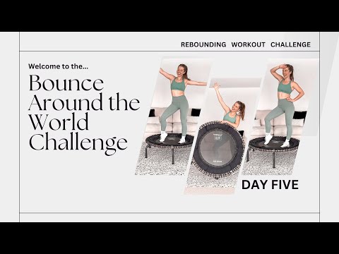 20-Minute Trampoline Rebounder Workout All Levels | Bounce Around The World Challenge | Day 5