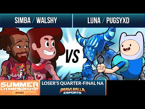 Simba & Walshy vs Luna & Pugsyxd - Losers Quarter-Final - Summer Championship 2021 - NA 2v2