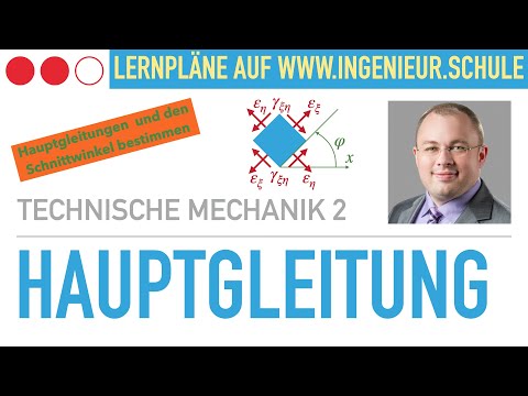 Hauptgleitung und zugehöriger Winkel – Technische Mechanik 2