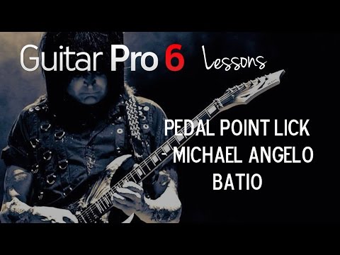 Pedal Point Guitar Lick by Michael Angelo Batio - Guitar Pro Lesson