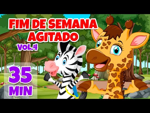 Fim de Semana Agitado Vol. 4 - Giramille 35 min | Desenho Animado Musical