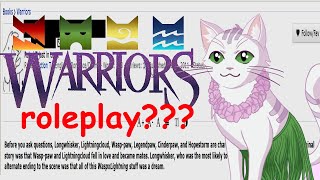 storytime: early 2010s warrior cats roleplay forums
