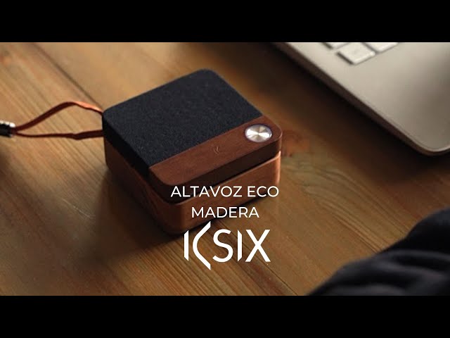Ksix Eco Speak Coluna sem Fios Portátil Madeira video