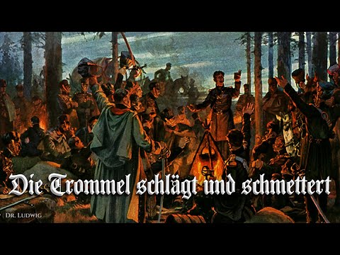 Die Trommel schlägt und schmettert [Landsknecht song][+English translation]