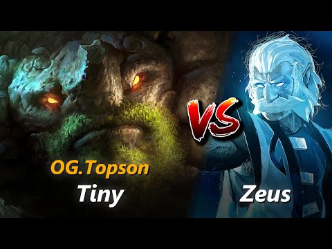 Tiny mid vs Zeus (feat. Topson) | First 7 minutes