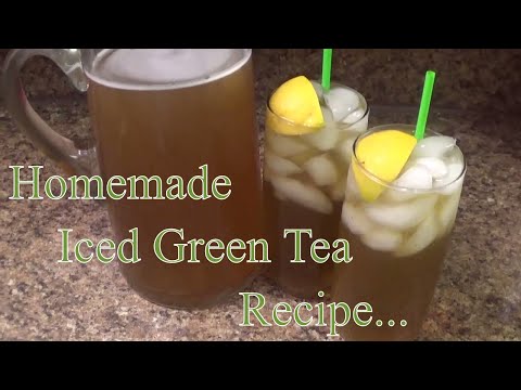 Iced Sweet Green Tea Recipe.. (HOW TO MAKE ICED SWEET GREEN TEA)
